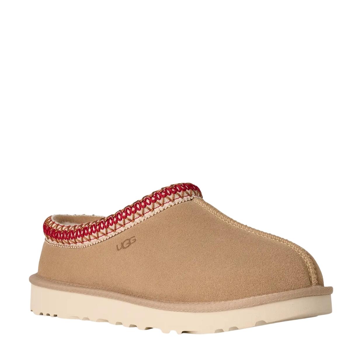 UGG Tasman II Sand/Dark Cherry Slippers
