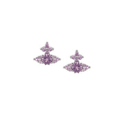 Vivienne Westwood Platinum Lavender Feodorita Earrings