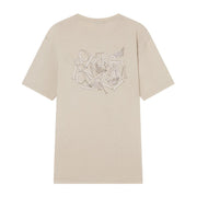 Emporio Armani Bodywear Logo Pattern Print Beige T-Shirt