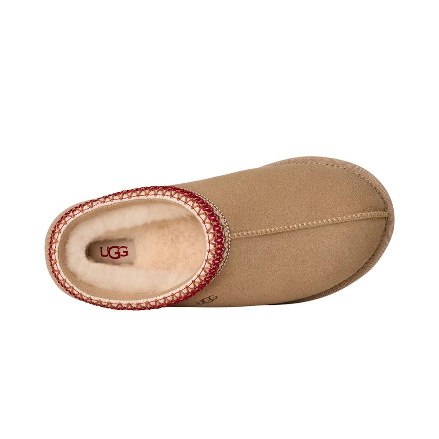 UGG Tasman II Sand/Dark Cherry Slippers