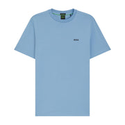 BOSS Stretch Cotton Logo Light Blue T-Shirt