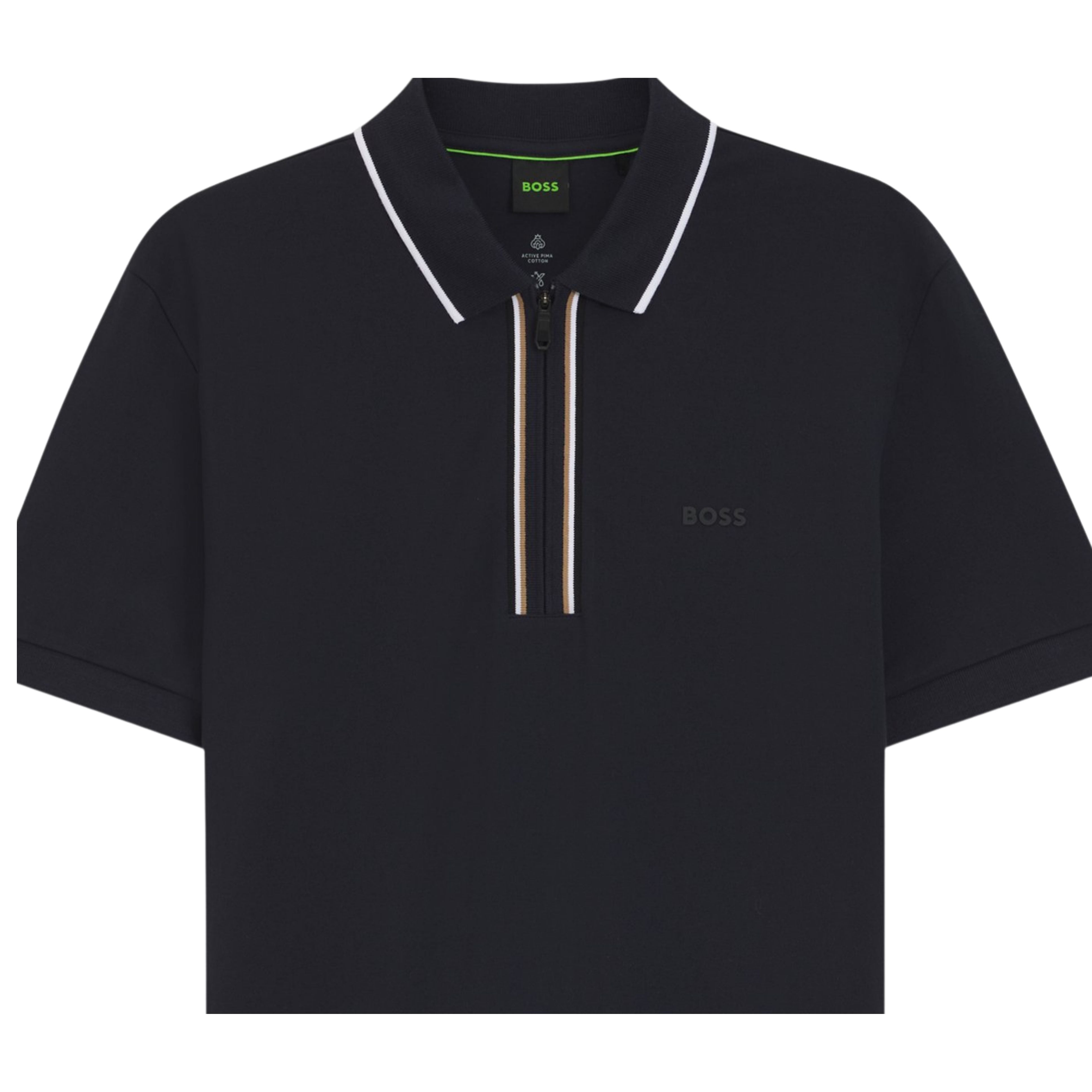 BOSS Philix GOC Stretch Cotton Slim Fit Dark Navy Polo Shirt