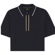 BOSS Philix GOC Stretch Cotton Slim Fit Dark Navy Polo Shirt