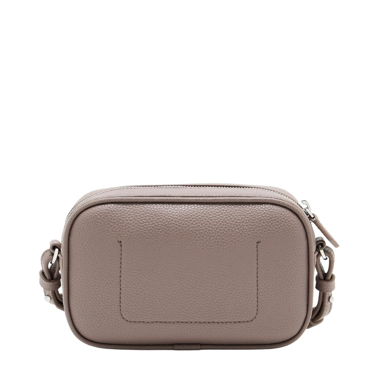 Emporio Armani Taupe Printed Logo Camera Bag