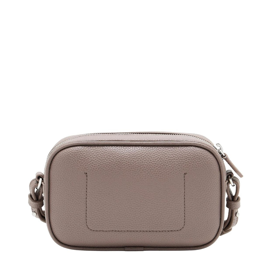 Emporio Armani Taupe Printed Logo Camera Bag