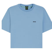 BOSS Stretch Cotton Logo Light Blue T-Shirt