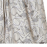 Emporio Armani All-Over Logo Beige Swim Shorts