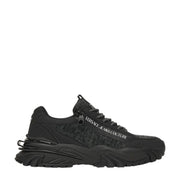 Versace Jeans Couture Zip Logo Mesh Black Trainers