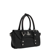 Vivienne Westwood Bettina Mini Black Croc Crossbody