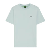 BOSS Stretch Cotton Logo Light Green T-Shirt