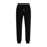 BOSS Logo & Stripe Heritage Black Tracksuit Bottoms