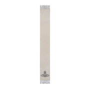 Vivienne Westwood Reversible Logo Soft Wool Black Scarf