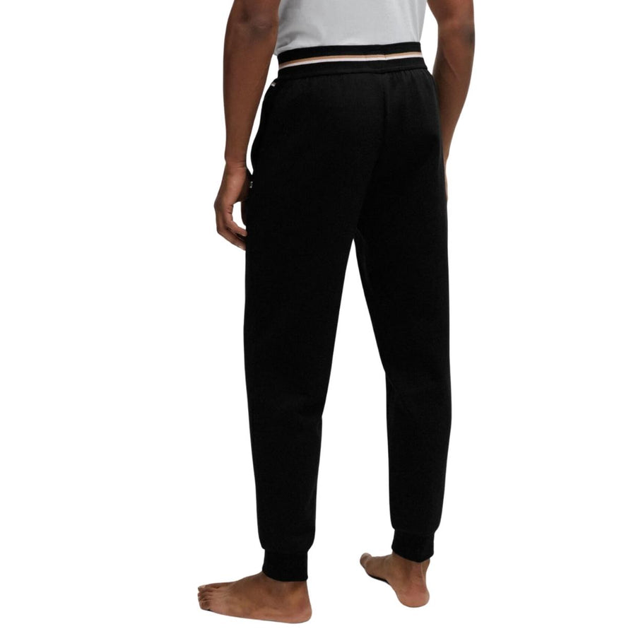 BOSS Logo & Stripe Heritage Black Tracksuit Bottoms