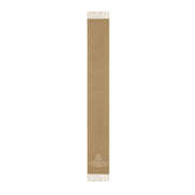 Vivienne Westwood Reversible Logo Soft Wool Camel Scarf