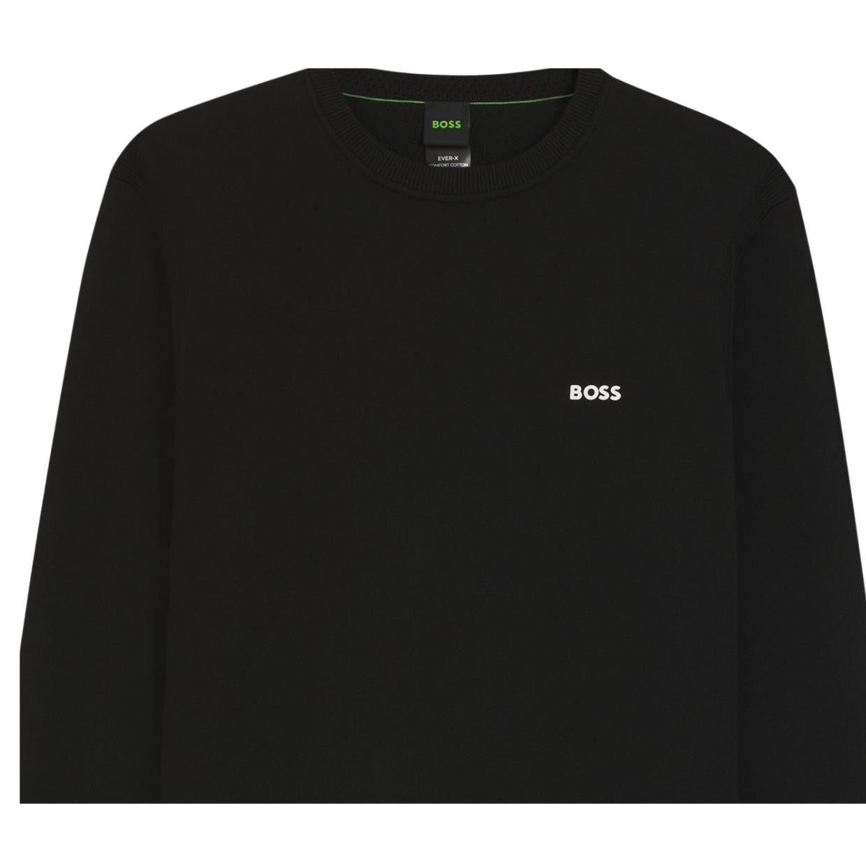BOSS Ever X CN Contrast Detail Black Sweatshirt