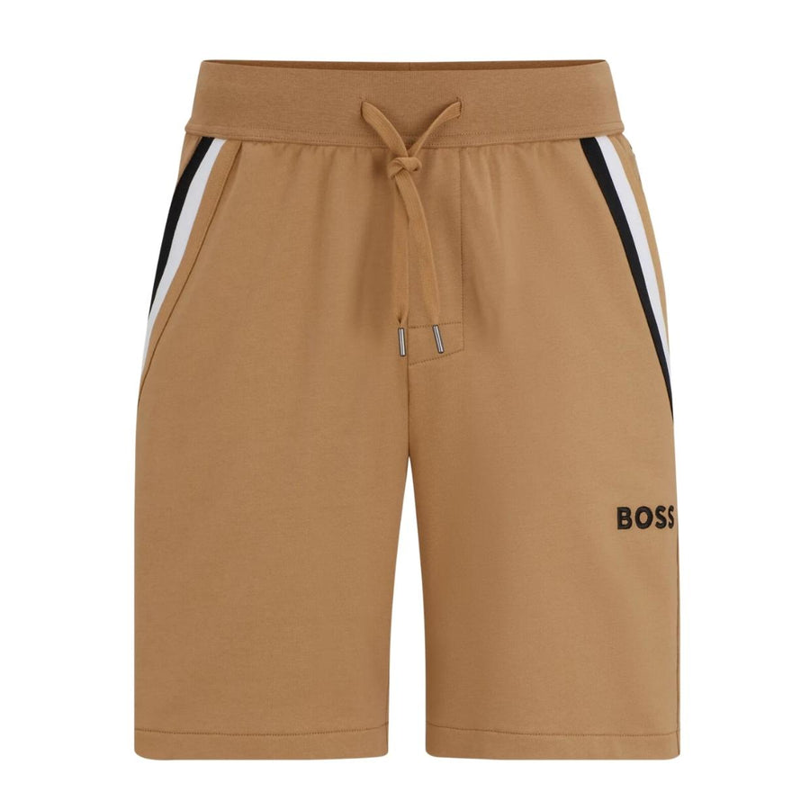BOSS Signature Stripe Tape Beige Iconic Shorts