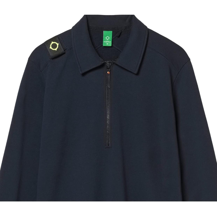 MA.STRUM Spread Collar Ink Navy Sweatshirt