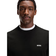 BOSS Ever X CN Contrast Detail Black Sweatshirt