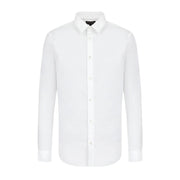 Emporio Armani Stretch Nylon-Blend White Shirt