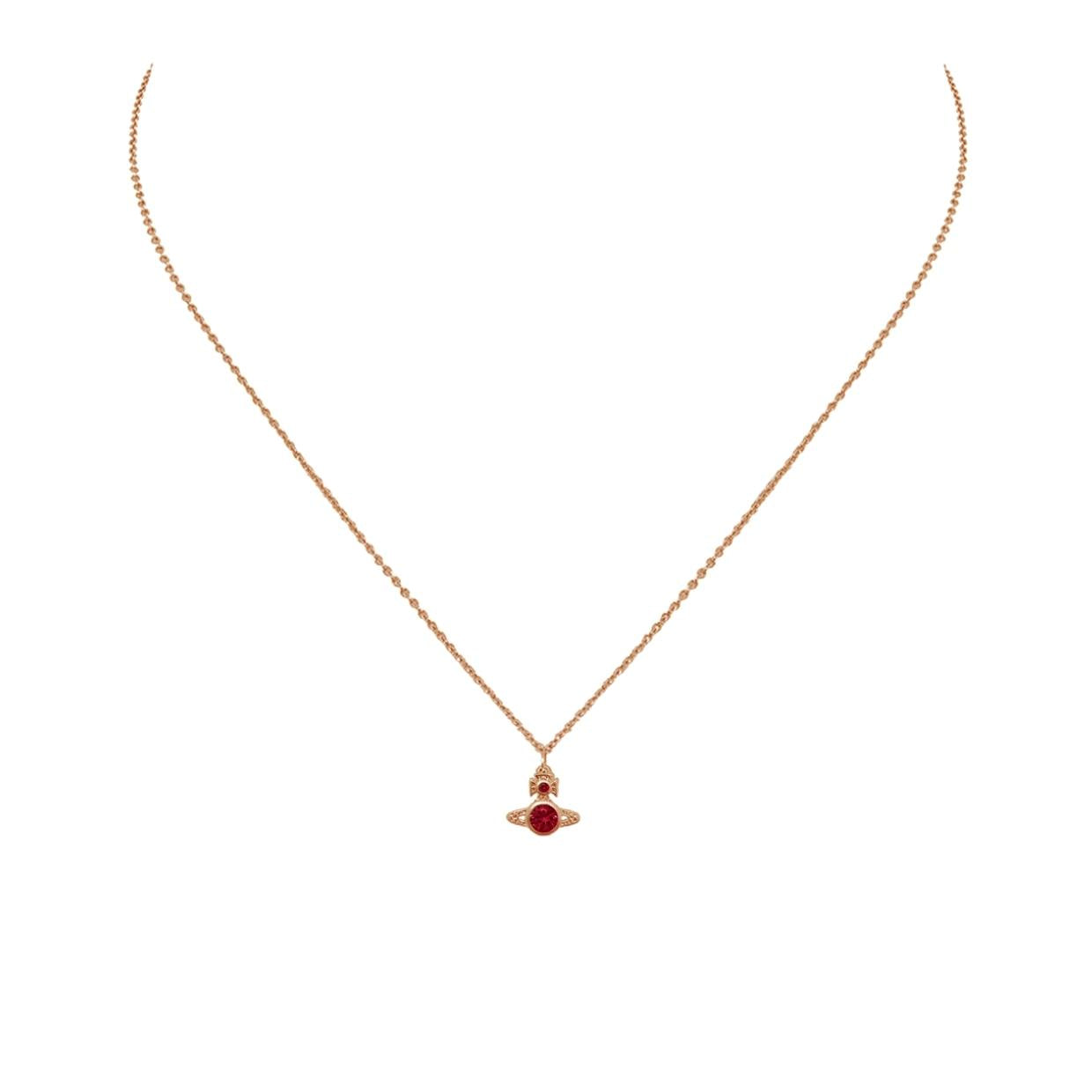 Vivienne Westwood Pink Gold/Red London Orb Pendent