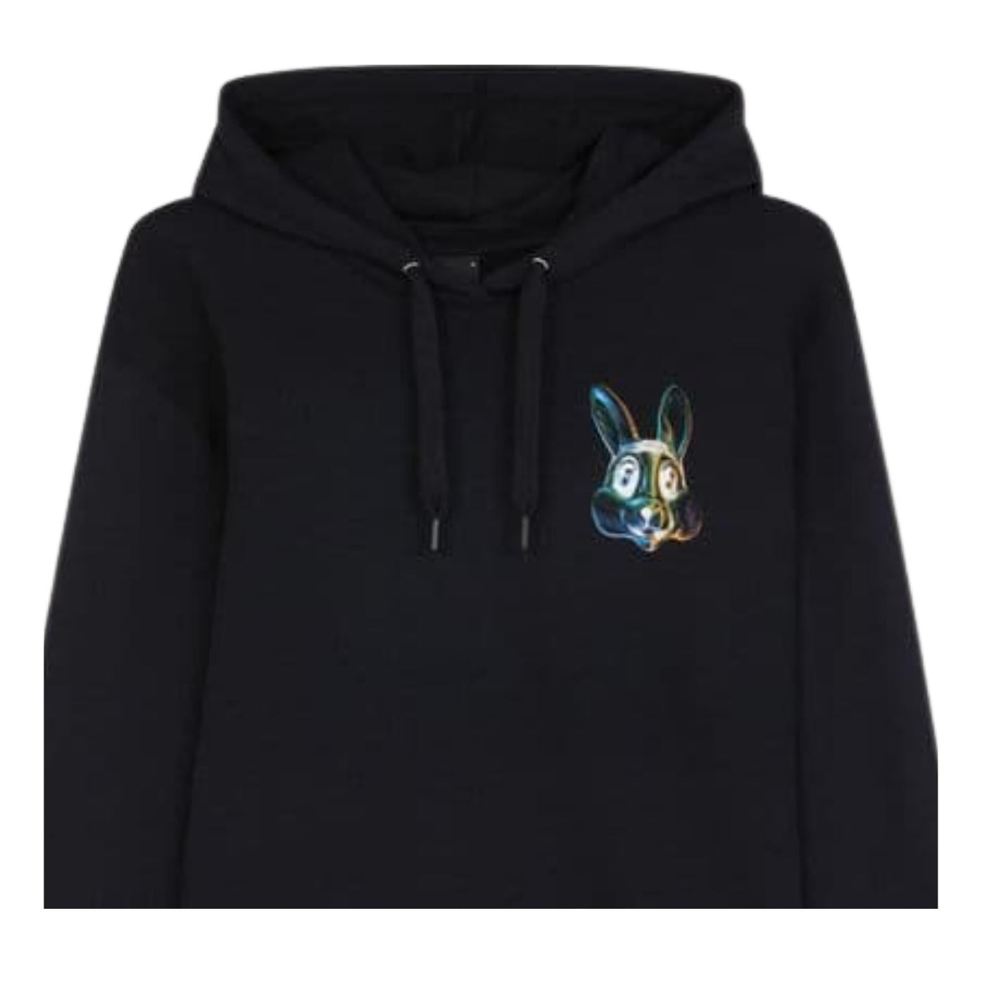 Paul Smith Printed Bunny Black Hoodie