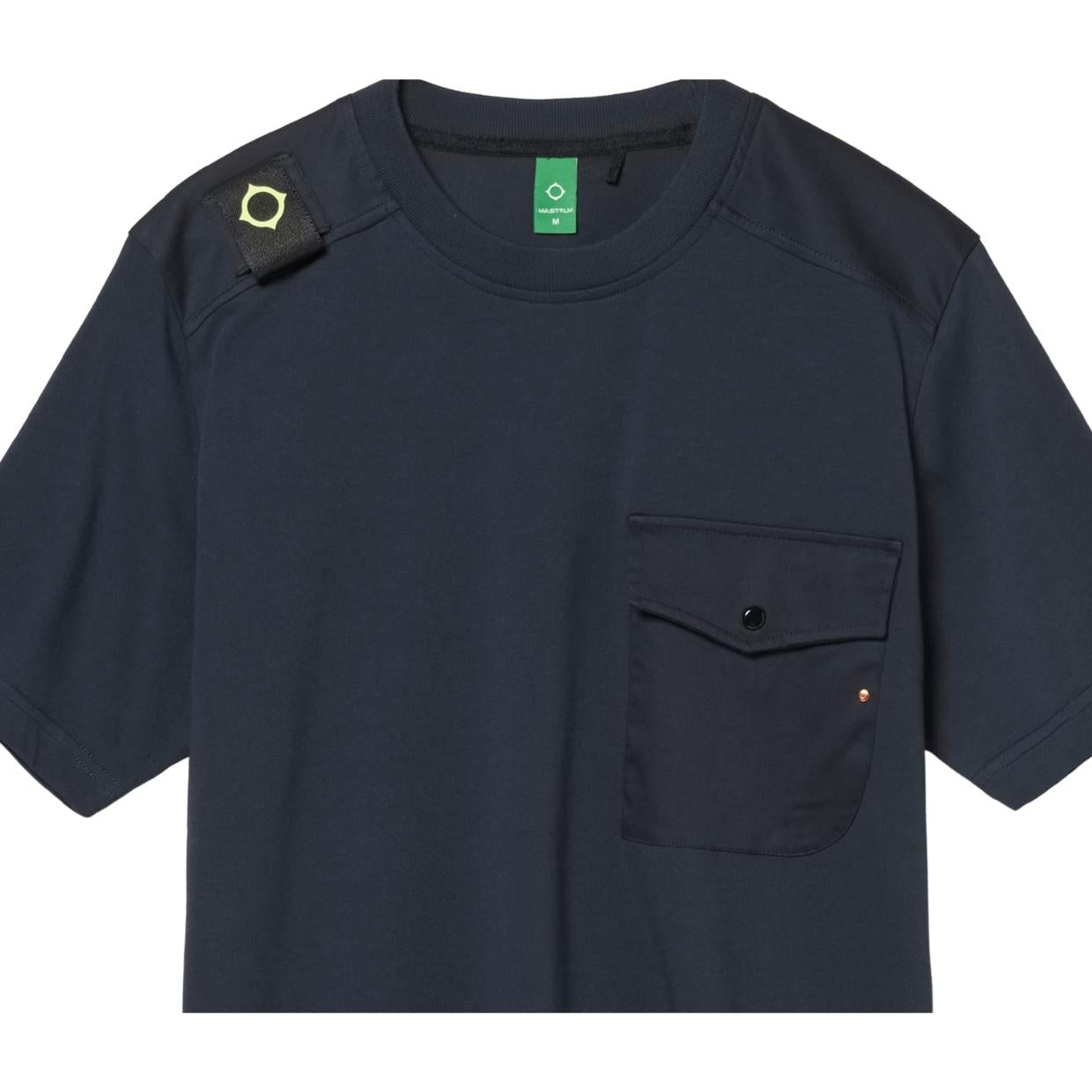 MA.STRUM Ink Navy Sark Pocket T-Shirt