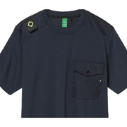 MA.STRUM Ink Navy Sark Pocket T-Shirt