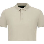 BOSS Paddy Regular Fit Cotton Pique Beige Polo Shirt