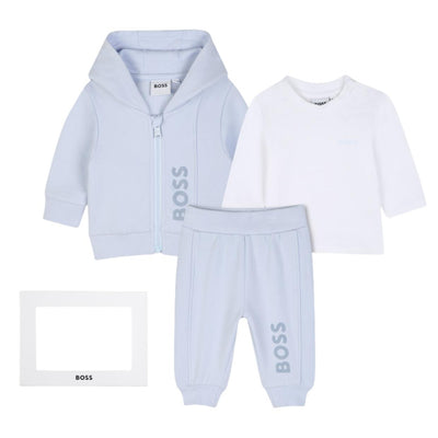 BOSS Baby Printed Logo Pale Blue Tracksuits