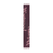 Vivienne Westwood Logo Reversible Logo Plum Scarf