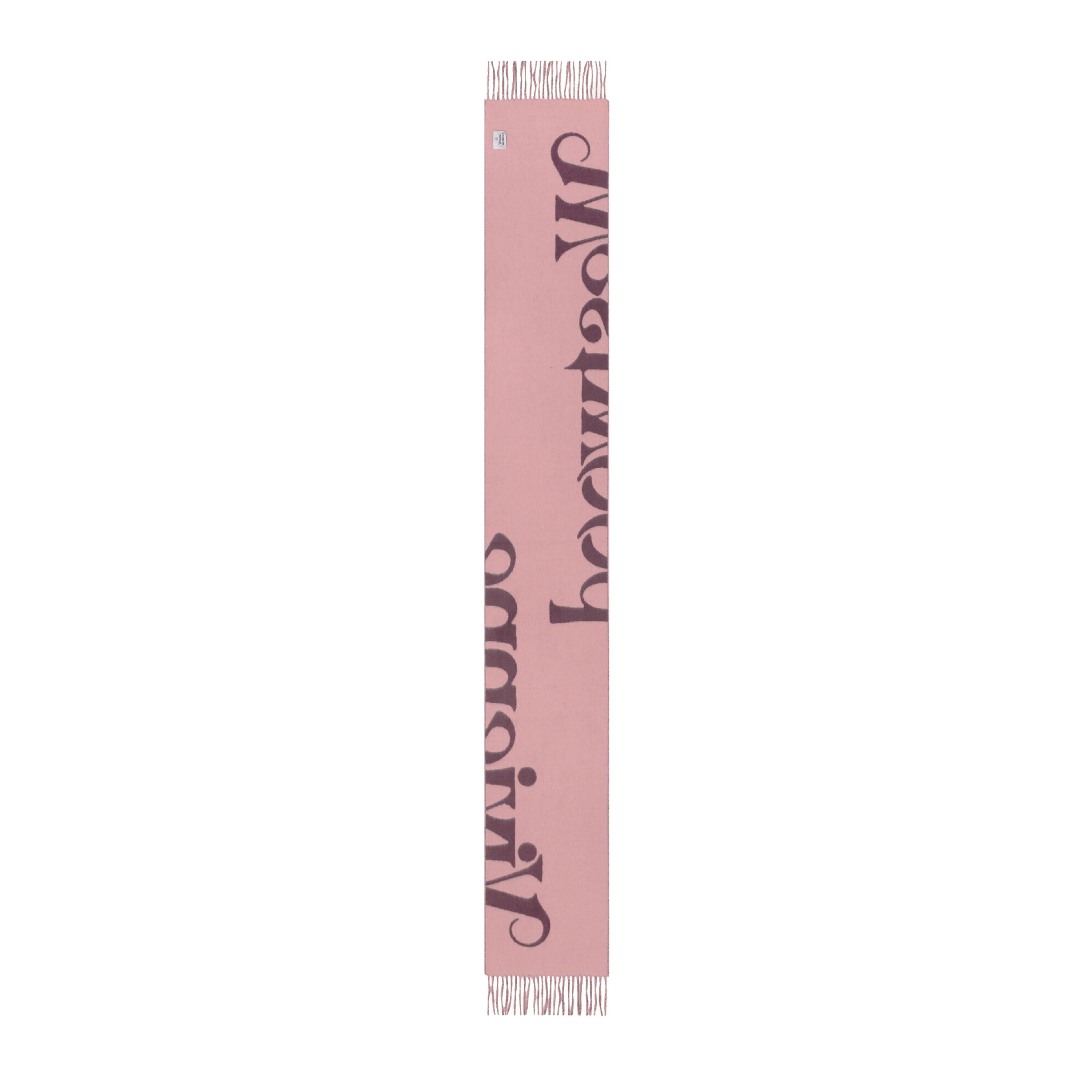 Vivienne Westwood Logo Reversible Logo Plum Scarf