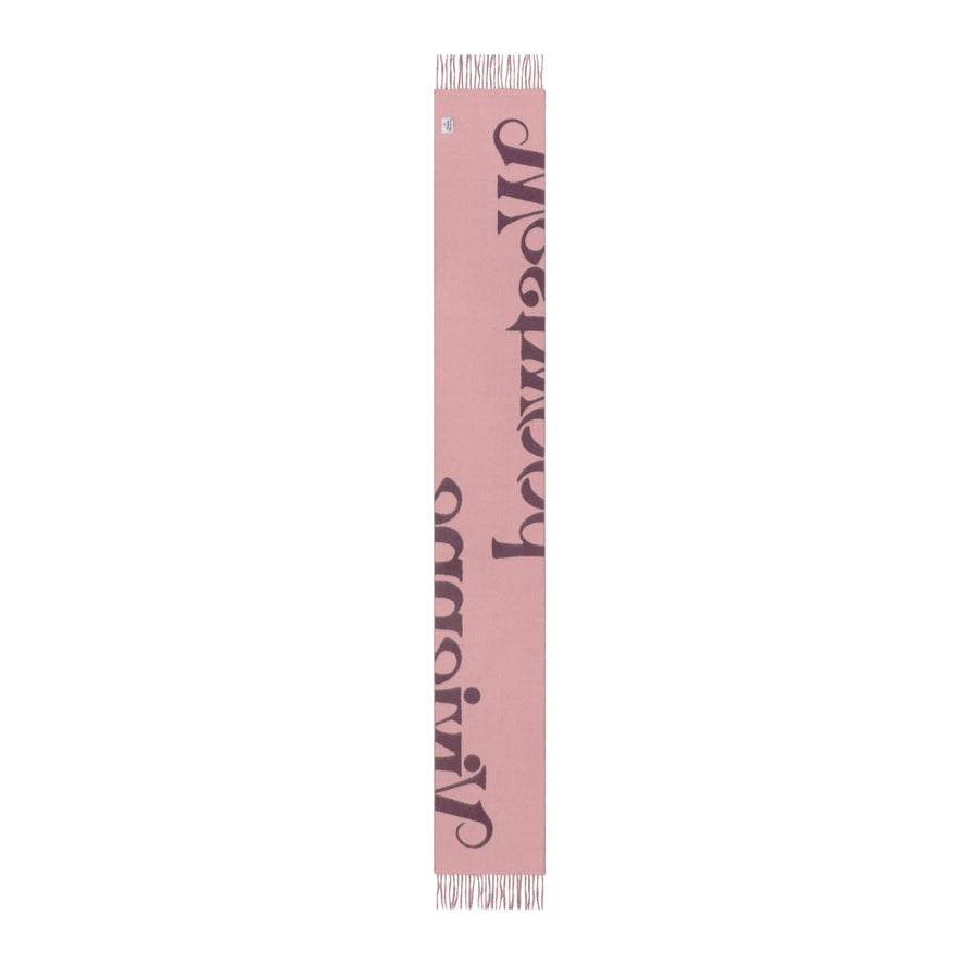 Vivienne Westwood Logo Reversible Logo Plum Scarf
