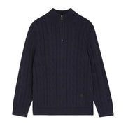 Paul Smith Cable Knit Navy Sweater