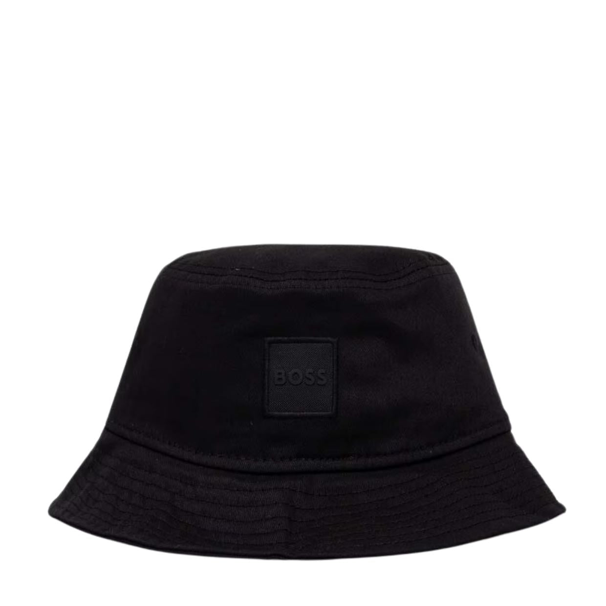 BOSS Logo Patch Febas PL Black Bucket Hat