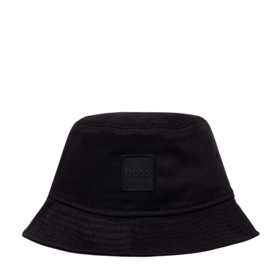BOSS Logo Patch Febas PL Black Bucket Hat