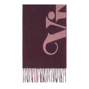 Vivienne Westwood Logo Reversible Logo Plum Scarf