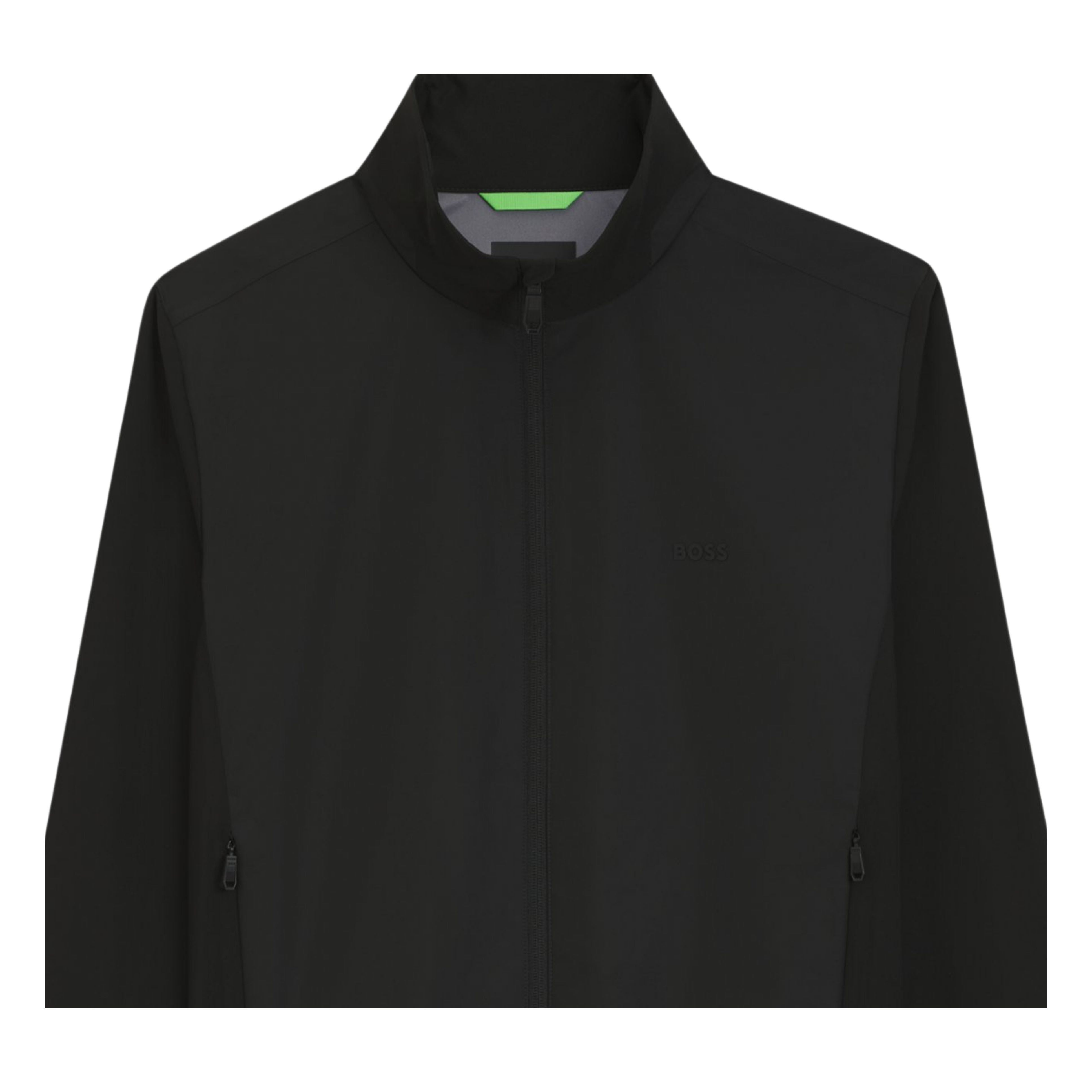 BOSS Lightweight Water-Repellent Black Jacket