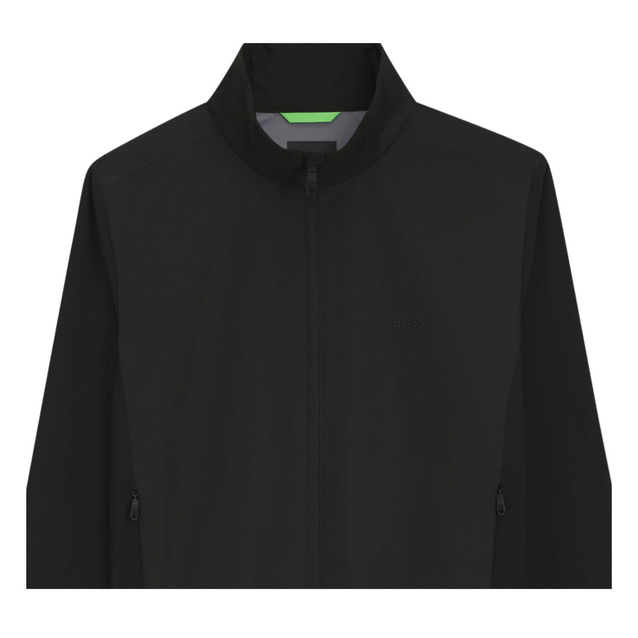 BOSS Lightweight Water-Repellent Black Jacket