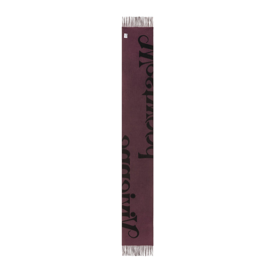 Vivienne Westwood Logo Reversible Logo Black Scarf
