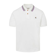 Vivienne Westwood Regular Fit Orb Logo White Polo Shirt