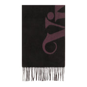 Vivienne Westwood Logo Reversible Logo Black Scarf