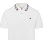 Vivienne Westwood Regular Fit Orb Logo White Polo Shirt