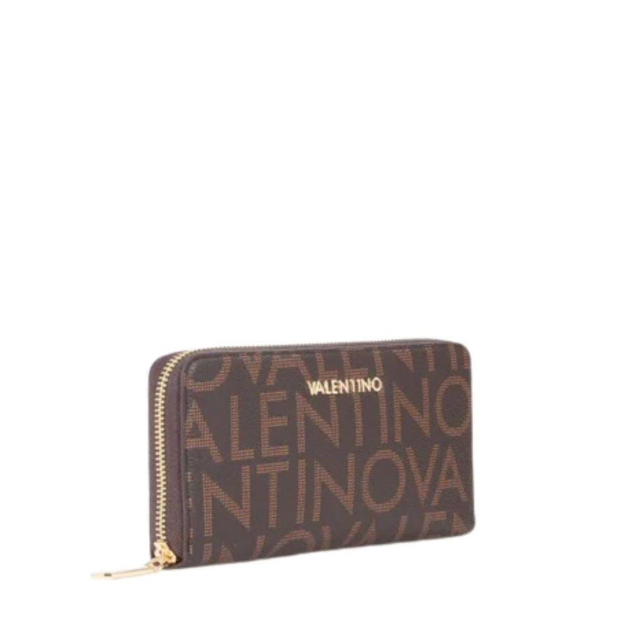 Valentino Bags Regina Re All-Over Logo Zip-Around Wallet