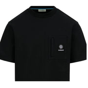 Sandbanks Zip Pocket Interlock Black T-Shirt