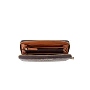 Valentino Bags Regina Re All-Over Logo Zip-Around Wallet