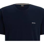 BOSS Embroidered Logo Regular Fit Dark Blue T-Shirt