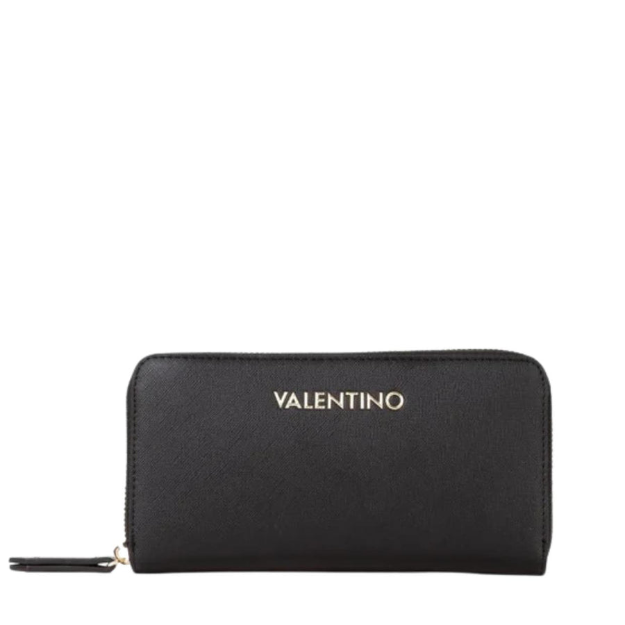Valentino Bags Zero Re Black Zip Around Wallet