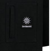 Sandbanks Zip Pocket Interlock Black T-Shirt
