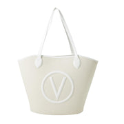 Valentino Bags Natural/White Covent Shopping Bag