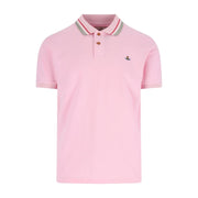 Vivienne Westwood Regular Fit Orb Logo Pink Polo Shirt